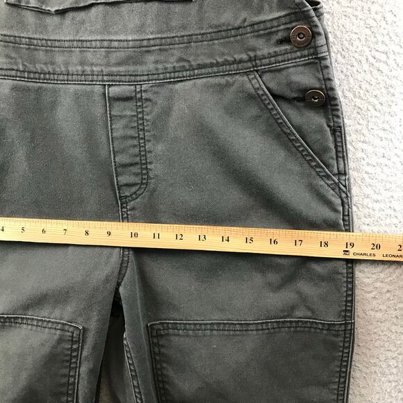 REI Co-op Bib Overalls Womens Size 8 Gray Trailsmith Double Knee Canvas Work - Picture 7 of 11
